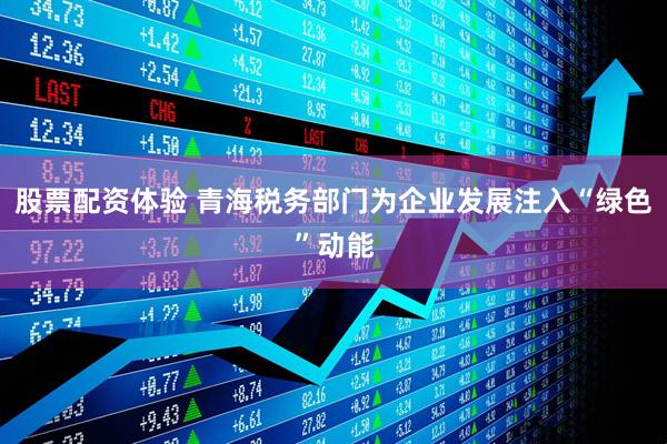 股票配资体验 青海税务部门为企业发展注入“绿色”动能